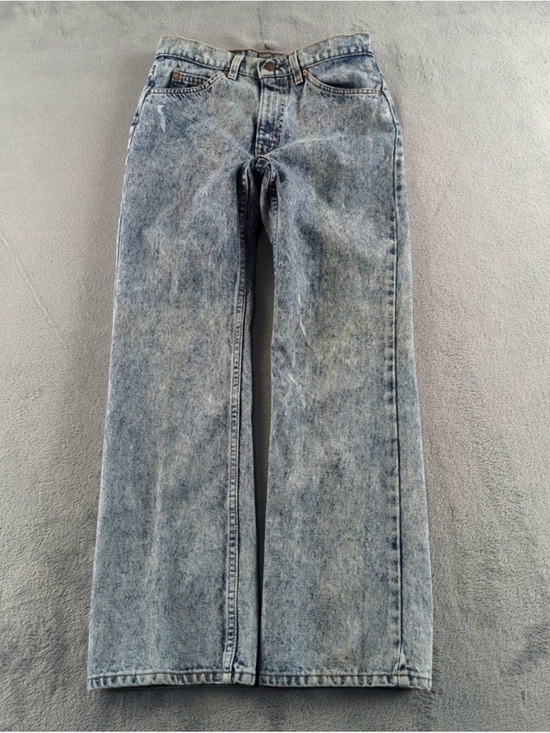 Levi's Denim - Vintage 80s Levi's Orange Tab Women's Blue Acid-Wash Bootcut Jeans Made in USA